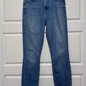 Classic Medium Wash Blue Straight-Leg Jeans